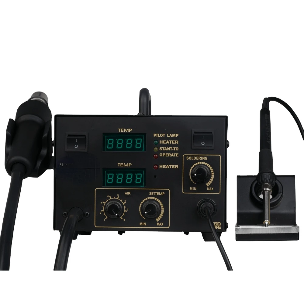 

852+ Heat Air Gun with Soldering Iron Combination