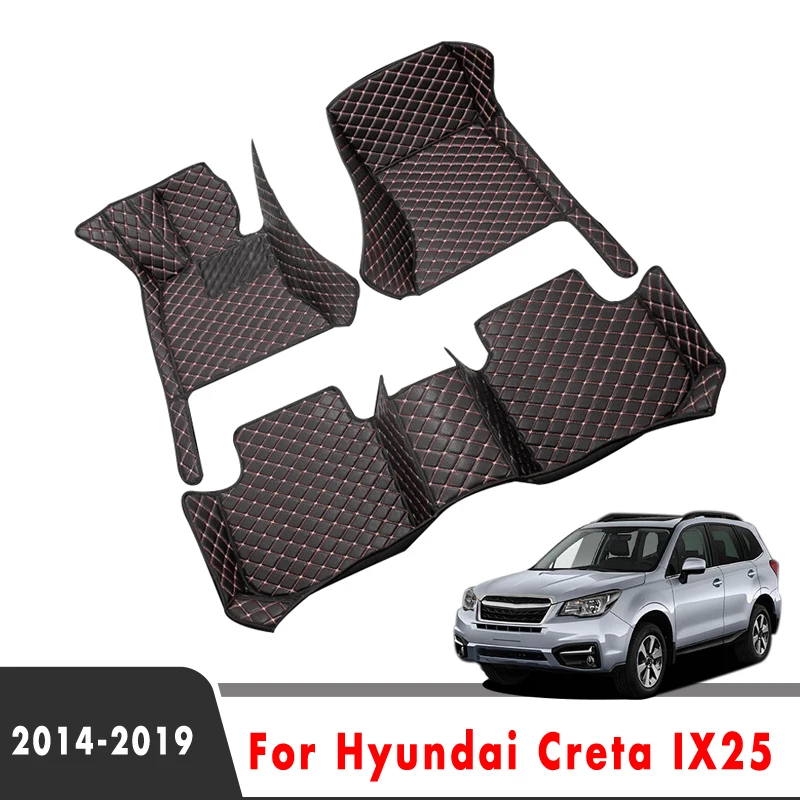Автомобильные коврики для Hyundai Creta IX25 2019 2018 2017 2016 2015 декоративные защитные