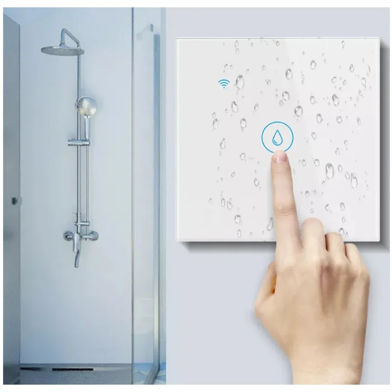 Фото Wi-Fi выключатель для водонагревателя 20А Tuya, стандарт ЕС/США/Бразилии, управление через приложение, таймер, сенсорная панель управления. №1