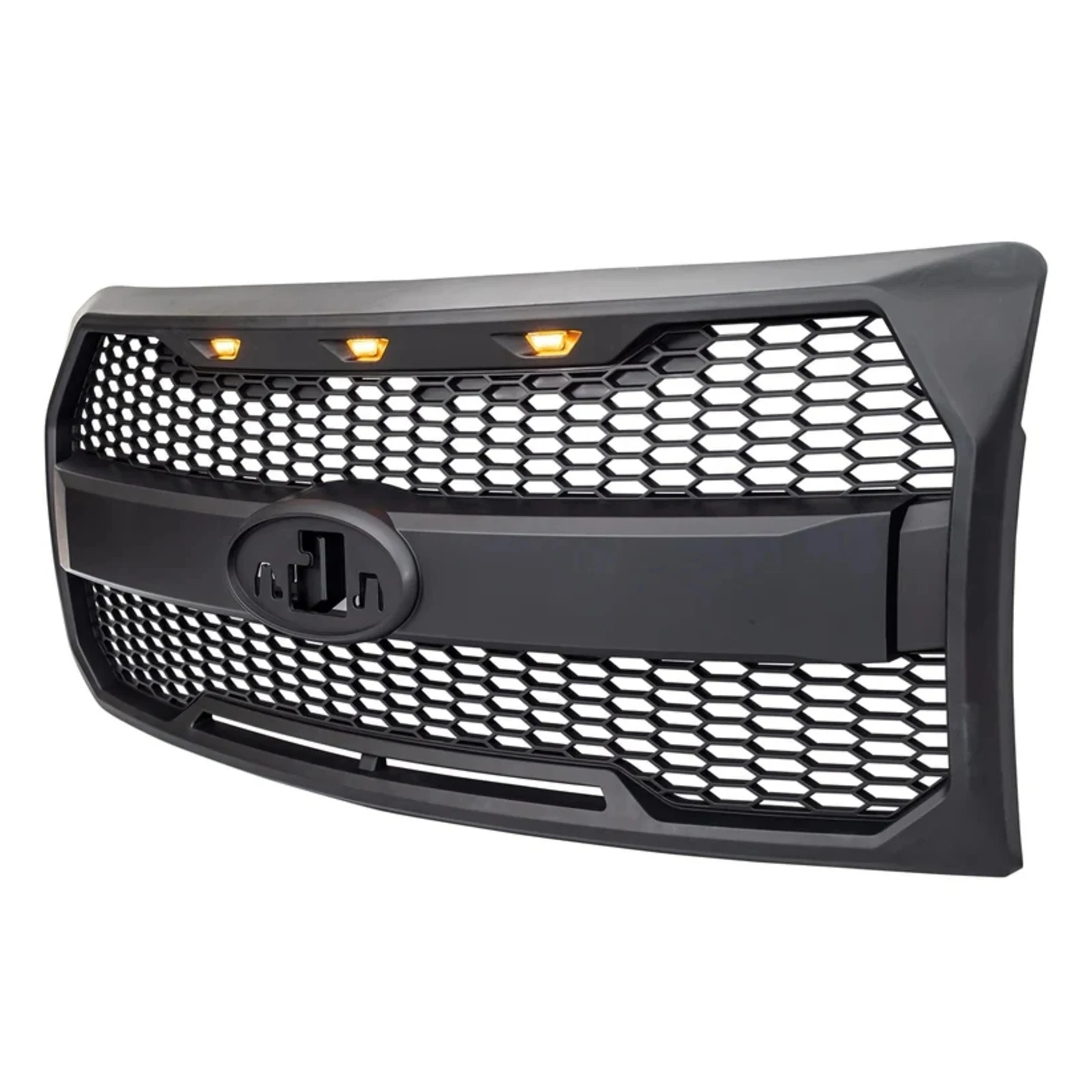 Фото Решетка радиатора для Ford F150 Raptor 2009-2014 годов выпуска с кронштейном для эмблемы, артикул OE 9L3Z-8200-BPTM №4