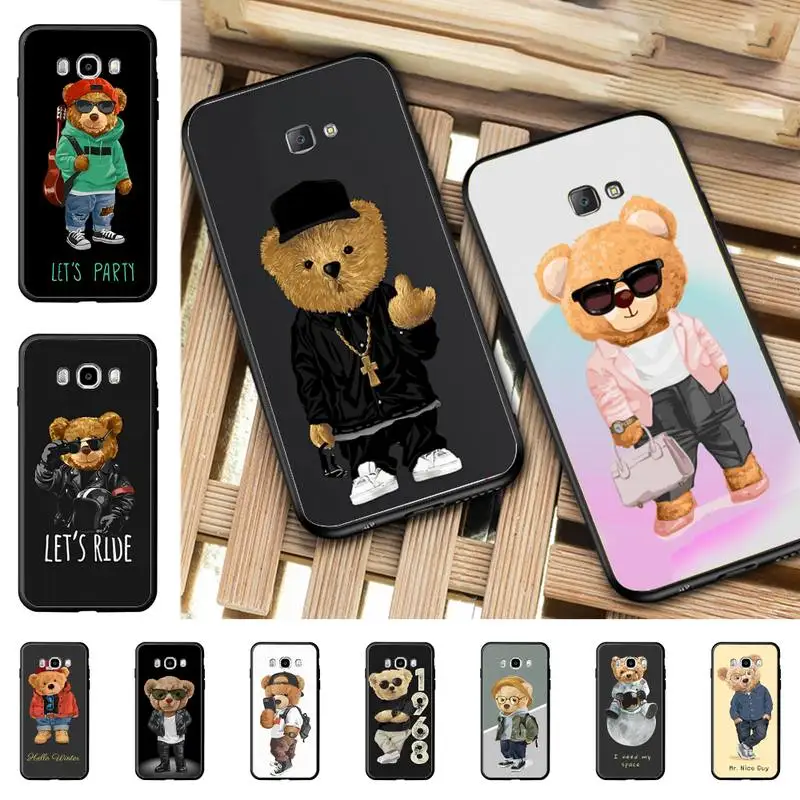 

Funny Fashion sports bear Phone Case for Samsung J 4 5 6 7 8 prime plus 2018 2017 2016 J7 core