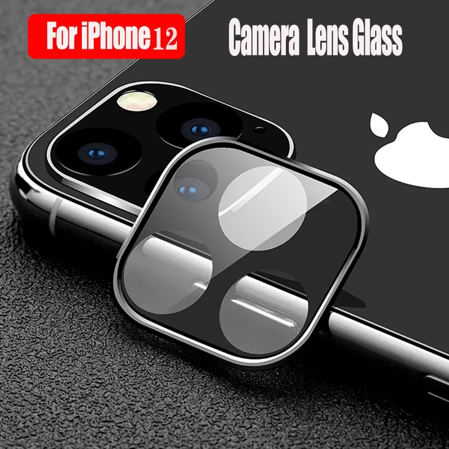 

NEW2023 Camera Lens Protector For iPhone 12 Pro Max 12 Mini 11 Full Cover Case Metal + Tempered Glass Screen Protector Rear Came