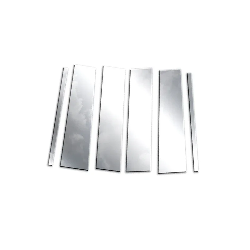 

For Chevrolet Suburban/GMC Yukon XL 2015-2020 Car Pillar Posts Door Window Trim Cover Stickers Styling Chrome Silvery