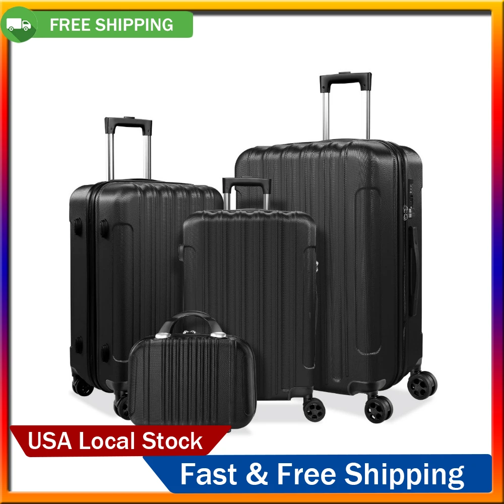 Sets Abs Hardshell Hardside With Tsa Lock, Black