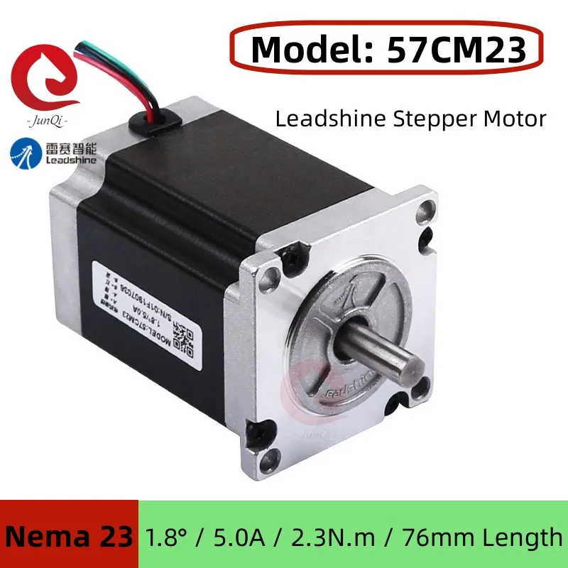 Фото Leadshine 57CM23 Nema23 Шаговый двигатель 2-фазный 230Ncm 5A Шаговый двигатель 4-выводной кабель для 3D-принтера Гравировальный фрезерный станок с ЧПУ №1