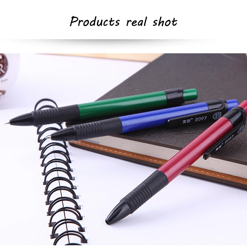 Ручка шариковая выдвижная с синими чернилами 0 7 мм 5 шт.