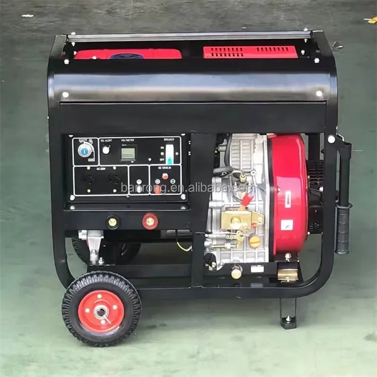 Бесшумный дизельный генератор Banrong Kva 10-летний 4-тактный электрический запуск 8