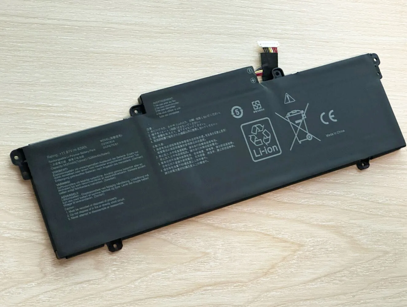 C31N1914 Аккумулятор для ноутбука Asus ZenBook 14 UX435EA UX435EG UM425QA UM425UAZ Сверхлегкий UX435EAL 13 UX425UG