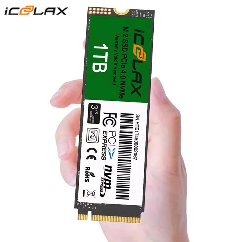 ICOOLAX NVMe PCIe 4.0 M2 SSD 512 ГБ x 4 Внутренний твердотельный жесткий диск для настольных