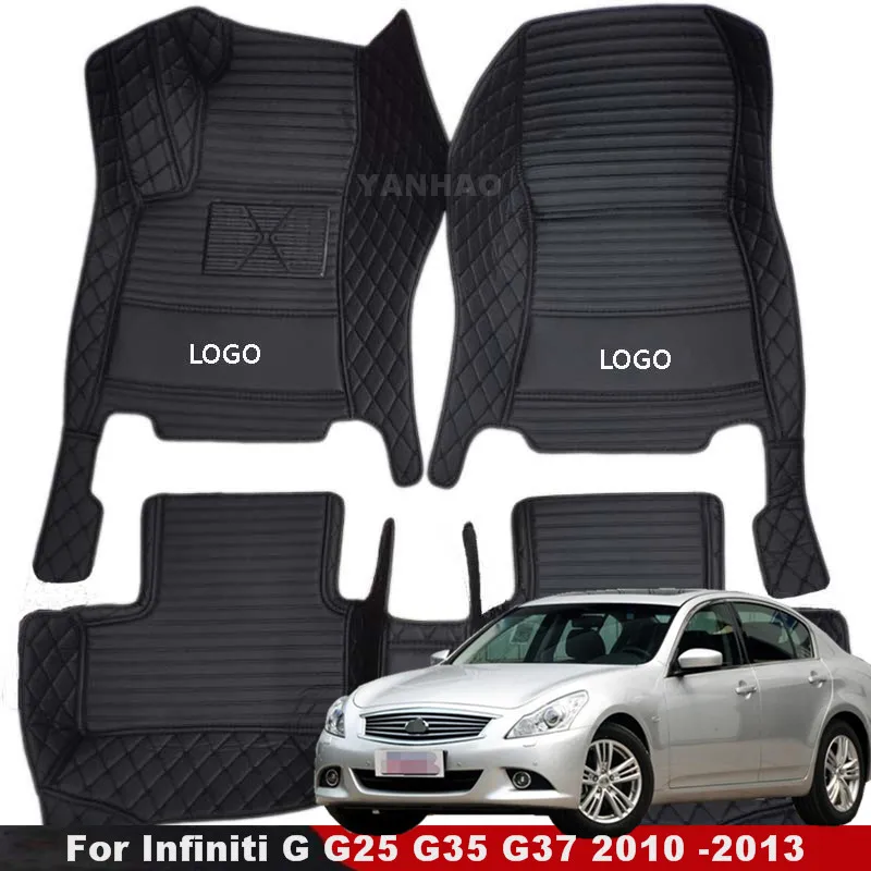 

Автомобильные коврики для Infiniti G серии G25 G35 G37 седан 2007 -2013 автомобильные коврики автомобильные водонепроницаемые накладки для ног декоративные
