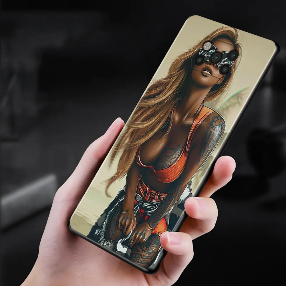 Чехол для pocophone X3Pro Xiaomi Poco X 3 X3 Pro NFC PocoX3Pro 12X 12 11T джинсовая куртка с ручной росписью