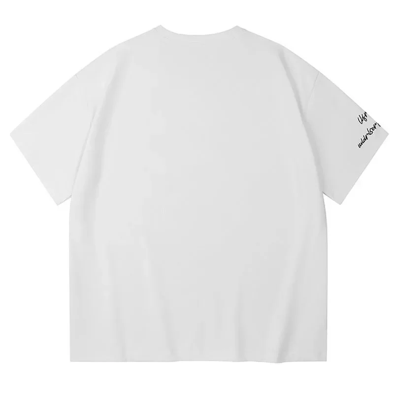 2024 Футболки для мужчин Мужская повседневная мода Свободный стиль Большой размер