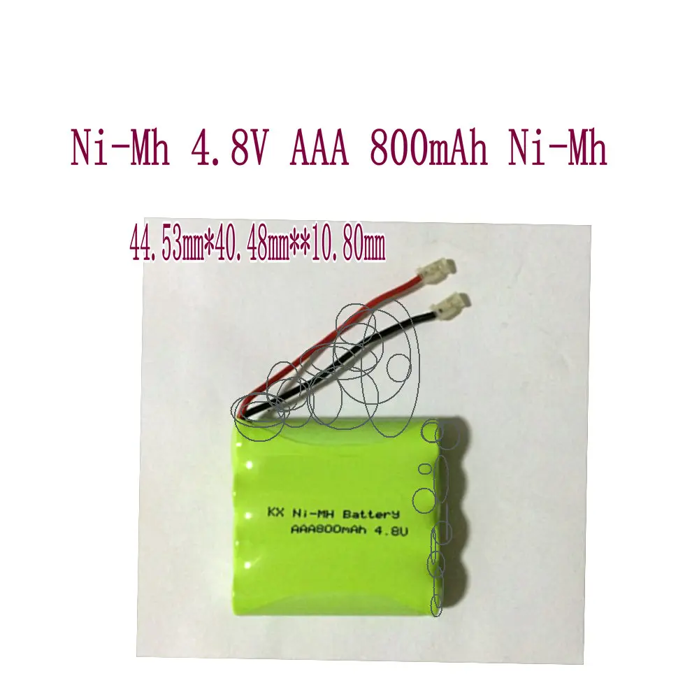 

High quality Replacement Battery New KX Ni-Mh 4.8V AAA 800mAh Ni-Mh Rechargeable Battery Pack With Plugs Number 7