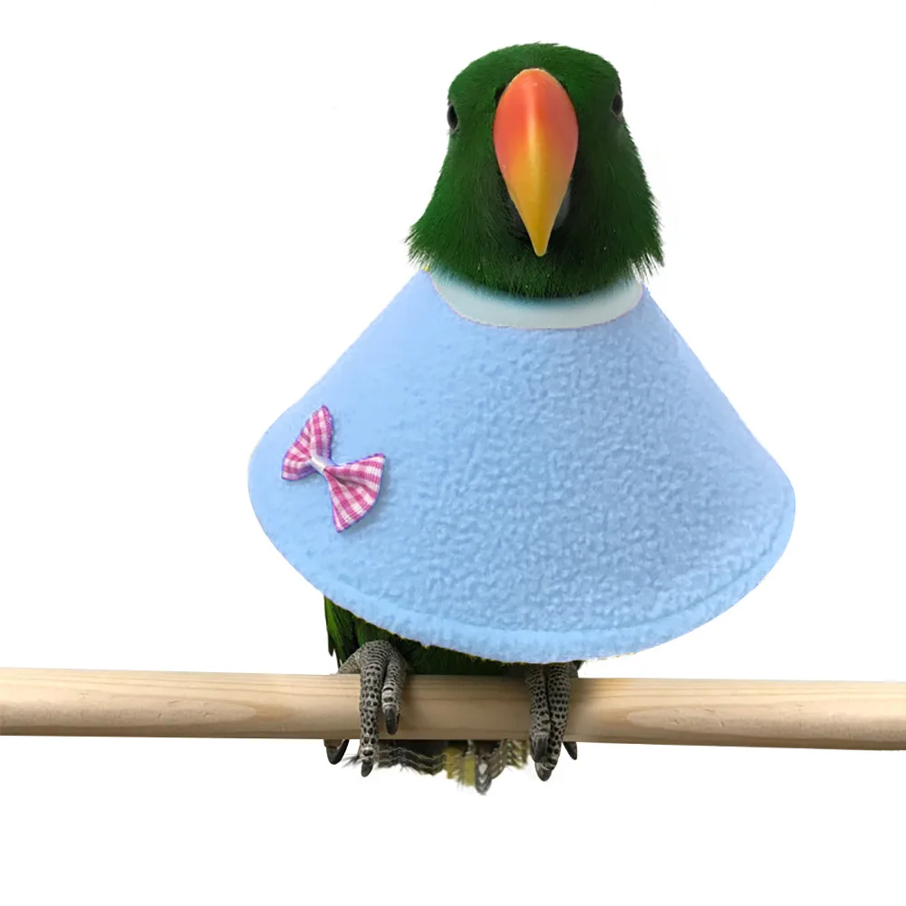 

Pet Bird Parakeet Anti Bite Hair Collar Clothing 2 Color 3 Size Optional Cloak Clothing Anti Scratch Collar Pet Accessories