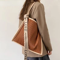 high quality pleated handbags women shoulder bag bolso brand luxury designer crossbody bags large capacity tote female handbag