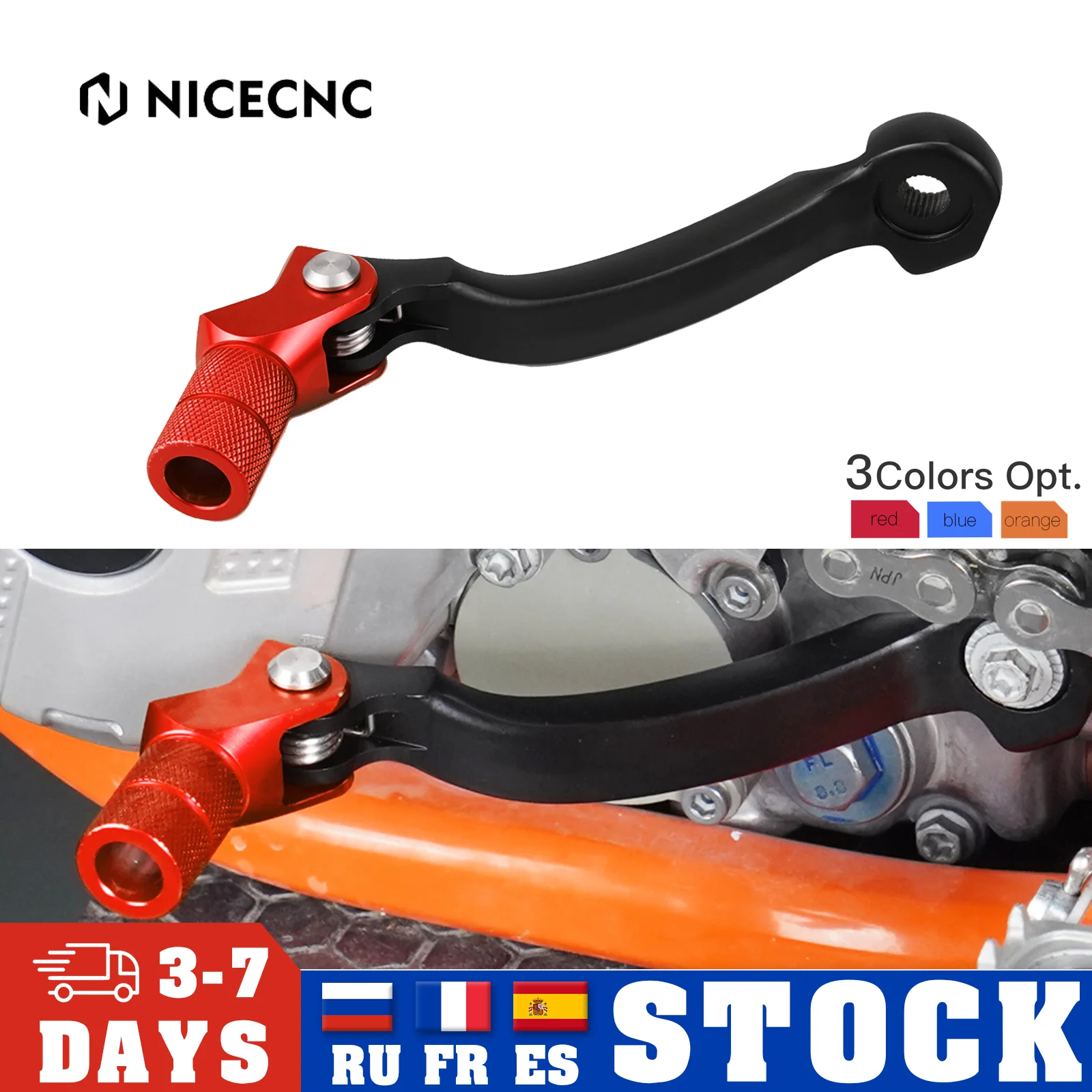 

NiceCNC Forged Gear Shift Lever For GasGas EX EC MC 125 250 300 EC300 EXF ECF MCF 250 300 350 400 450 2021 2022 2023 EXC EXCF