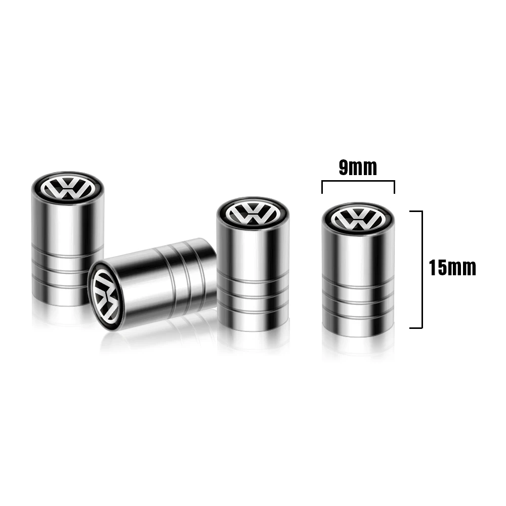 Фото Колпачки для ниппелей автомобильных шин с брелоком для ключей для Volkswagen VW Caddy Scirocco Beetle CC Touareg Golf Jetta Passat GTI №4