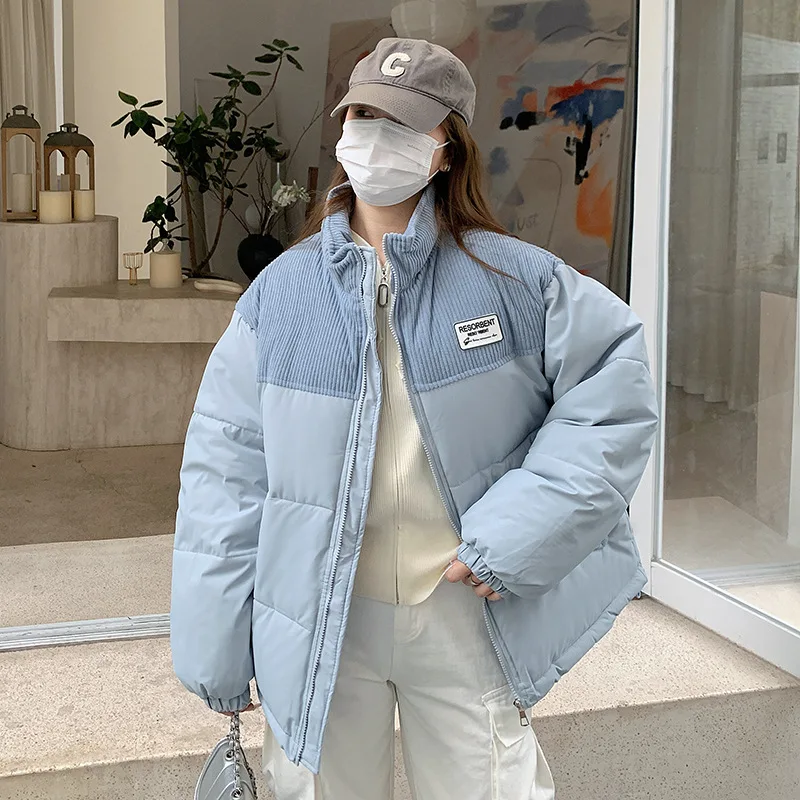 Куртка Fdfklak женская с хлопковой подкладкой модный короткий плотный свободный