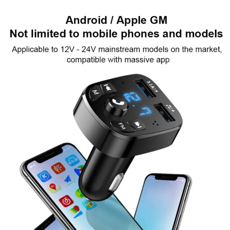 

3.1a Car Charger Smart Fast Charging Dual Usb Car Mp3 Player Multifunctional Car Accessories Car Music U Disk Supplies