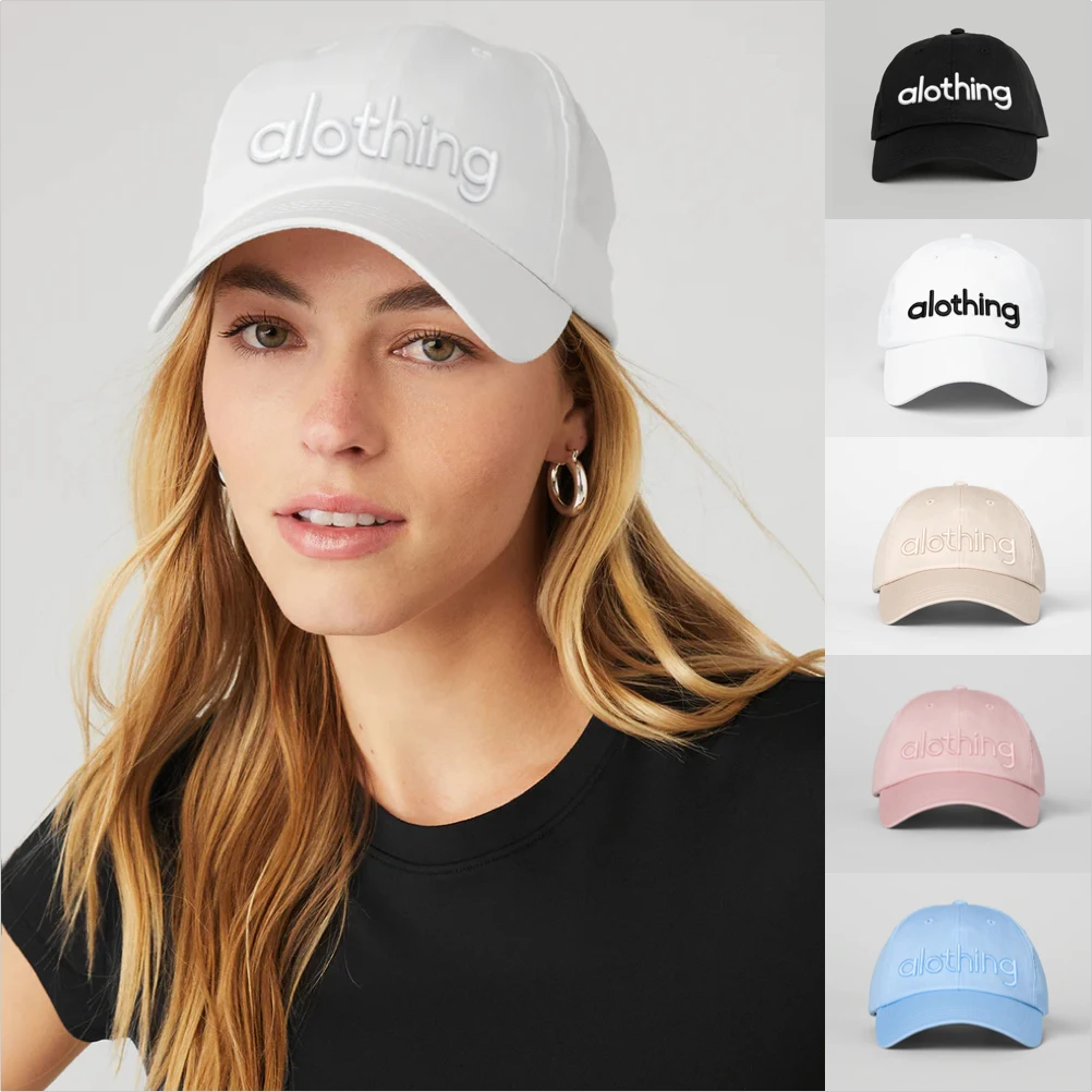 Alothing Дышащая Хлопковая Спортивная Кепка С Солнцезащитным Козырьком Унисекс