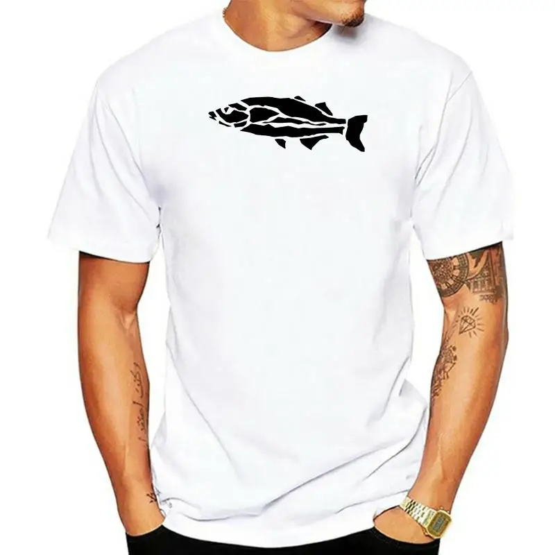 Футболка с вырезами из рыбьей бумаги речной пищи реки лосося кухни морепродуктов