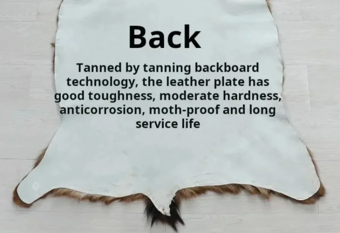 Кожаный ковер из козьего меха