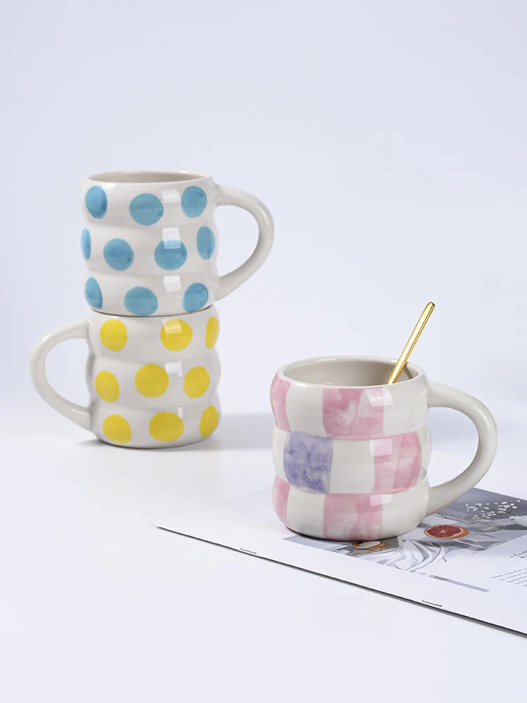 Креативная белая фарфоровая кофейная чашка Кот на пути симпатичная трехмерная