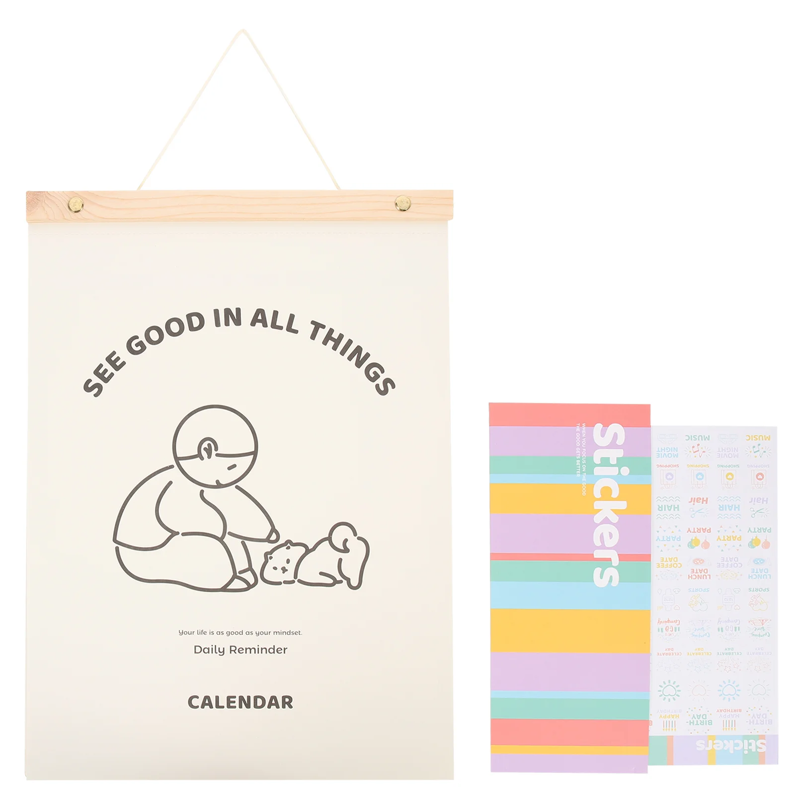 

Calendar Wall Planner Calander 2023 Hanging Daily Tearable Agenda Mounted Aesthetic Monthly Tear Off Office Modern Paper