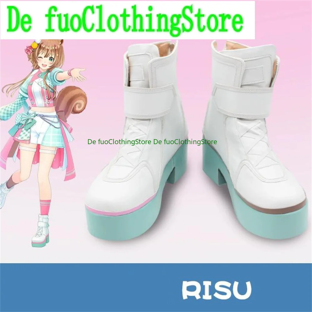 Фото Ayunda Risu Hololive Обувь для косплея Сапоги Игра Аниме Хэллоуин Рождество DefuoClothing Магазин обуви №2
