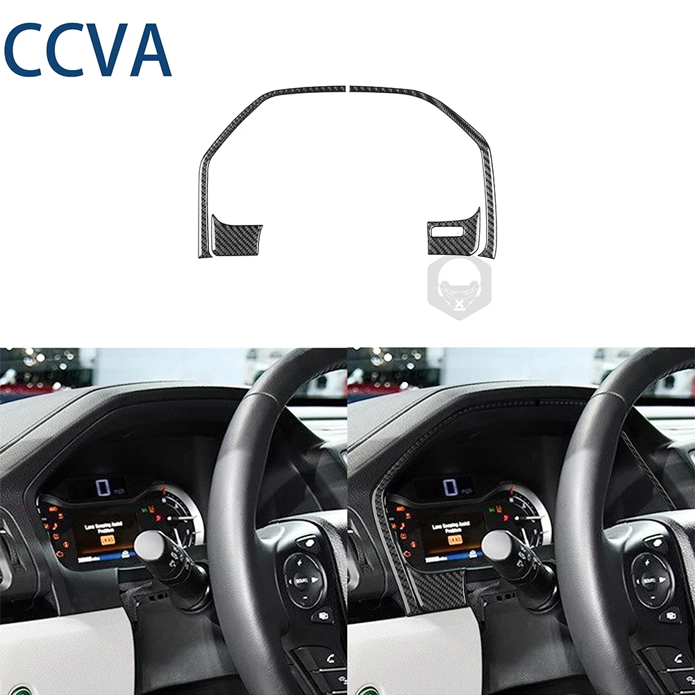 

Real Carbon Fiber Dashboard Instrument Cluster Panel Cover Trim Stickers Interior Accessories For Honda Ridgeline 17-20