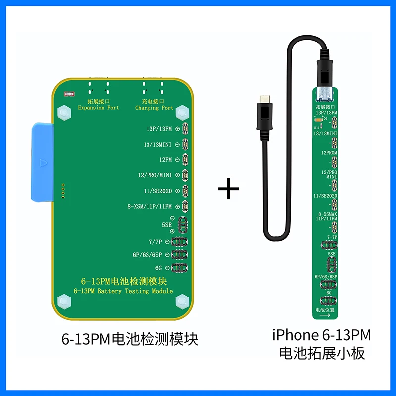 

JC Battery Testing Module for IPhone 6-13Pro Max Battery Reading and Writing Health Cycle Battery Charge