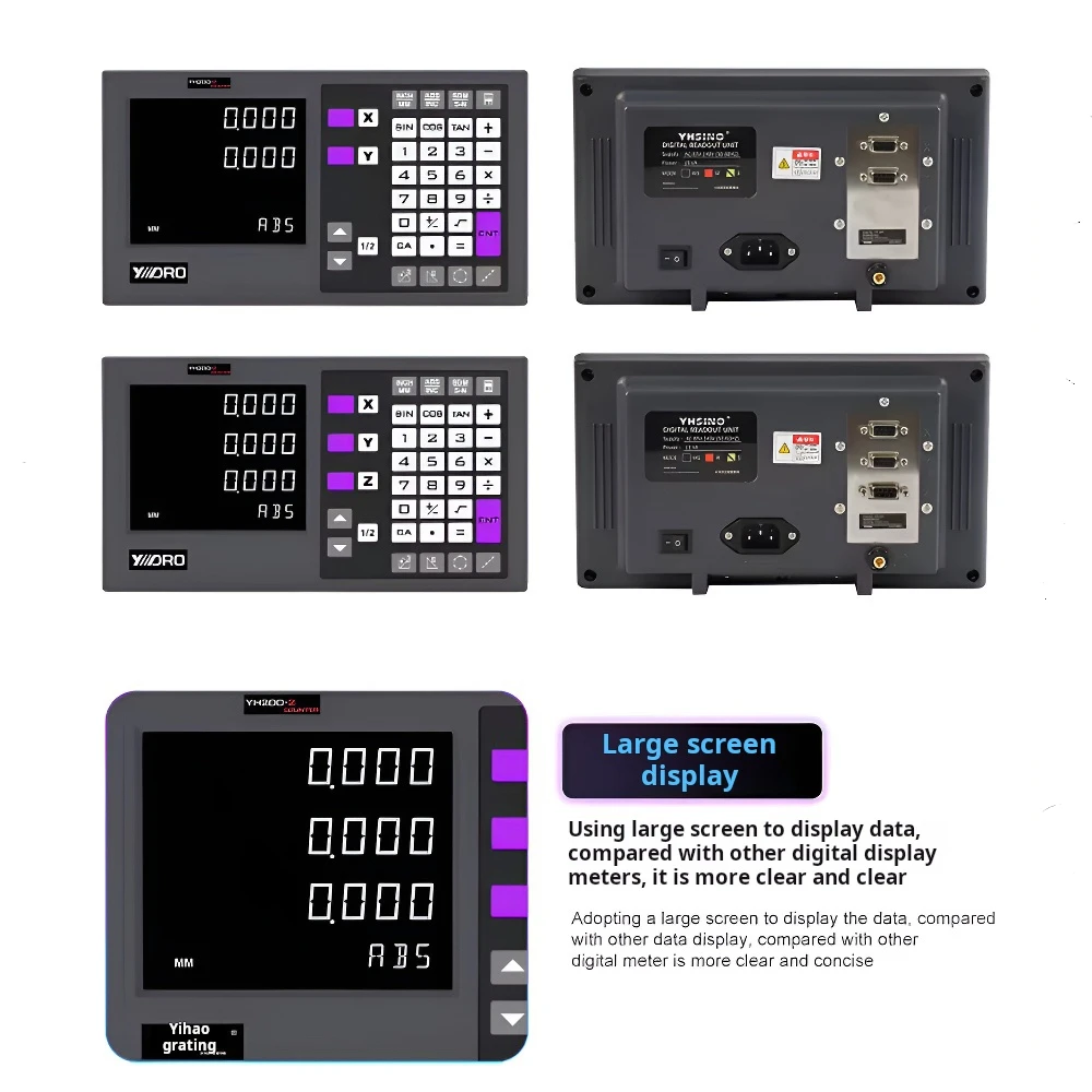3-осевой/2-осевой ЖК-измерительный прибор с цифровым дисплеем сигнала фрезерный