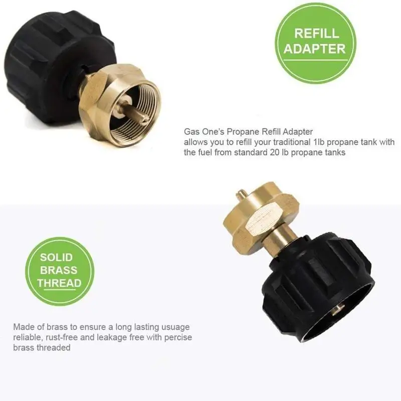 Комплект адаптеров для заправки пропановых бутылок маленькие цилиндры