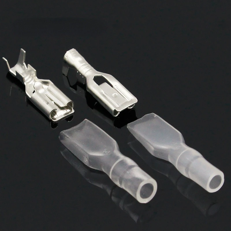 

4.8mm Crimp Terminal 50pcs Female Spade Connector with 50pcs case