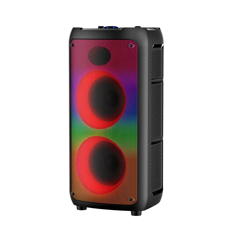 Горячая Распродажа partybox 300 Вт большая синяя фотоколонка с микрофоном partyboom