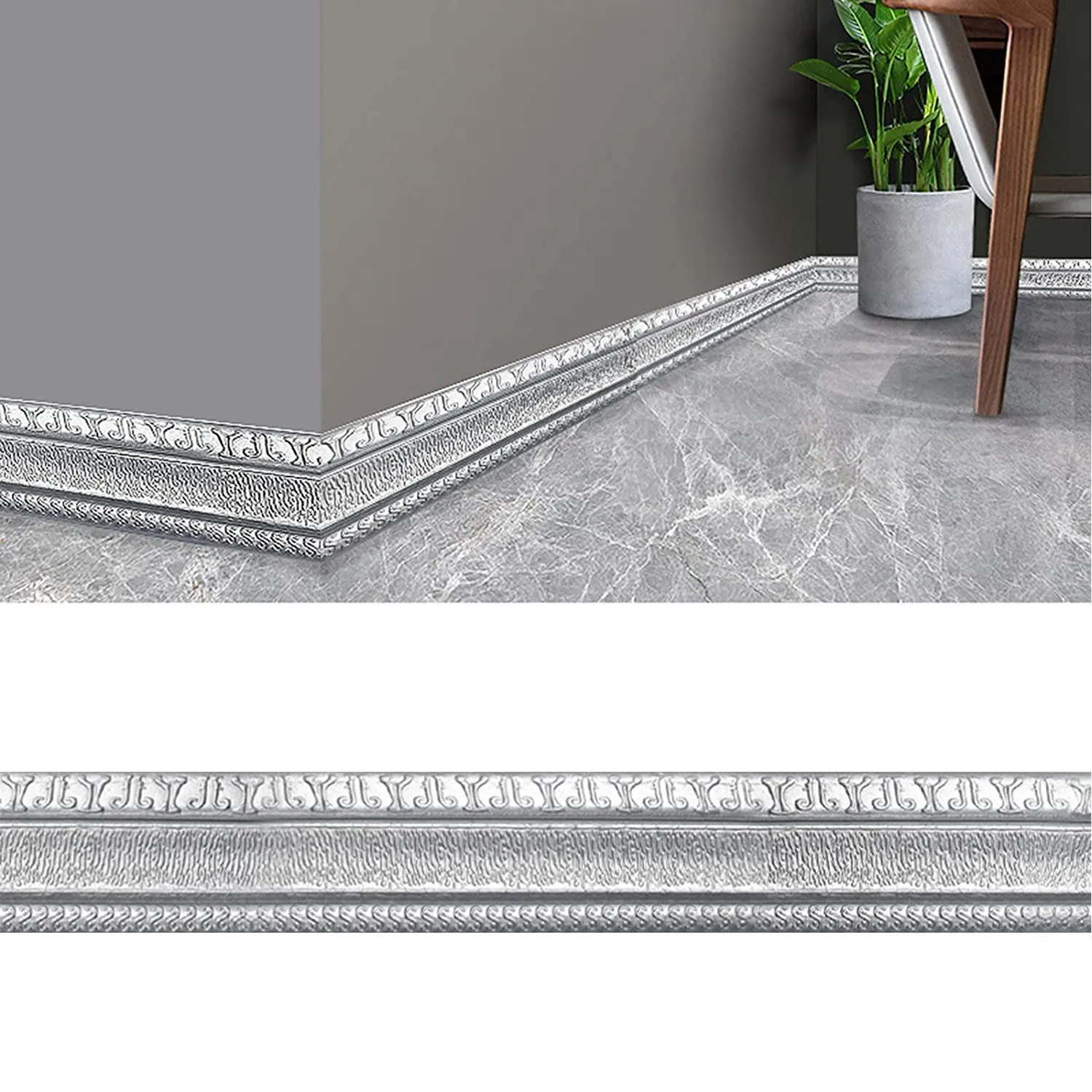 Самоклеящаяся Гибкая пенопластовая отделка 3D клейкая декоративная настенная