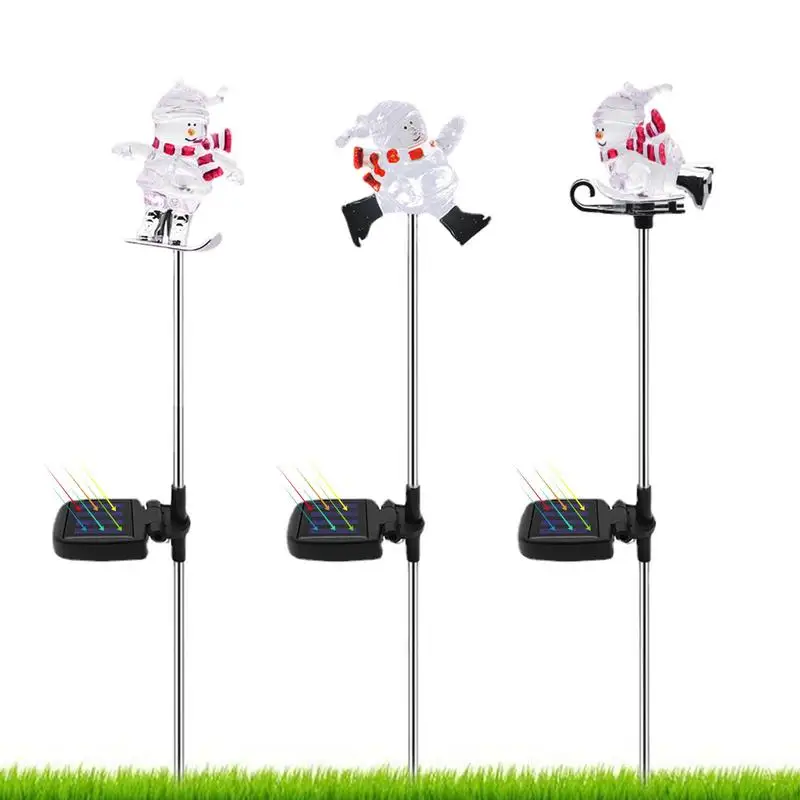 

Solar Christmas Lights Outdoor Snowman LED Solar Lights Snowman Lights LED Solar Power For Driveway Lawn Courtyard Front Yard
