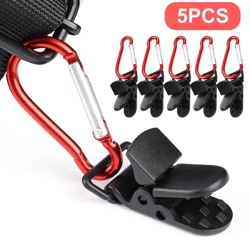

Windproof Clip Buckle Car Hook Plastic Windproof Clip Set Outdoor Camping Tent Accessories Carabiner Backpack Hook Key Chain