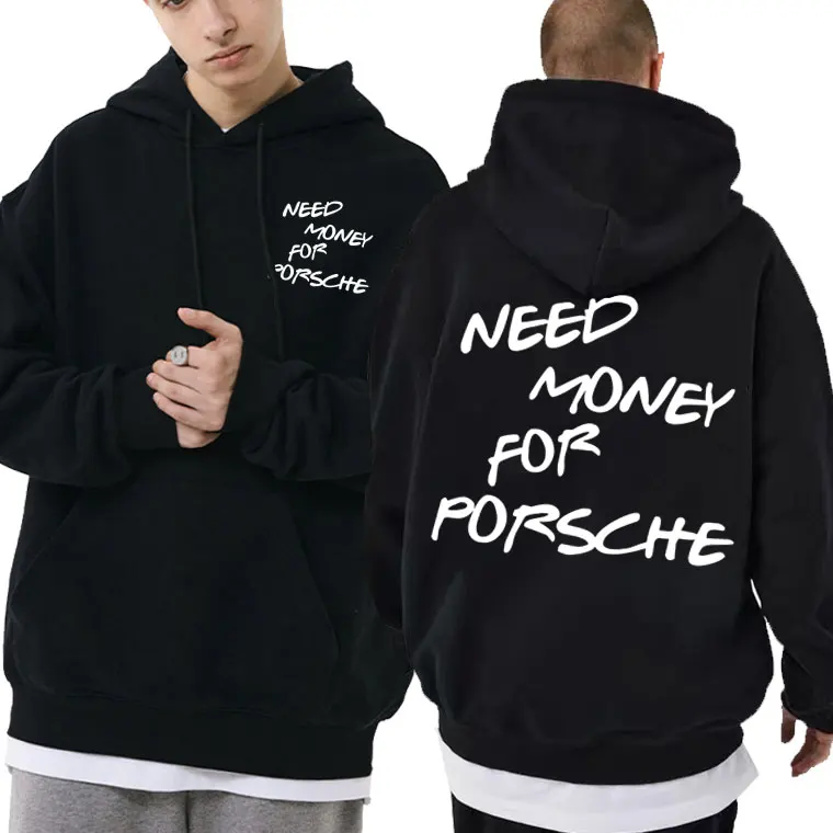 

Funny Meme Need Money Letter Double Sided Print Hoodie Male Clothing Long Sleeve Streetwear Men Women Fashion Fleece Sweatshirt
