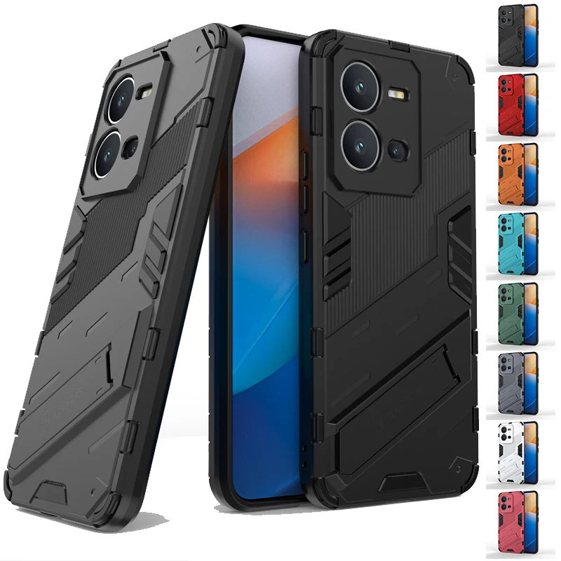 Чехол-держатель для Vivo V25 5G чехол Capas противоударный бампер телефона подставка ПК