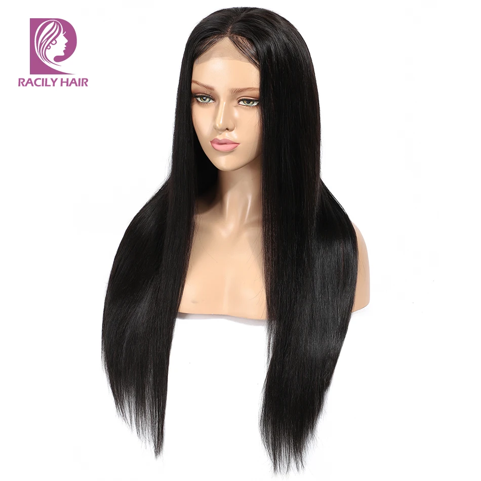 

Straight T Part Lace Wig Human Hair Wigs Brazilian Bone Straight 4x1 Lace T Part Wig For Women Natural Black Lace Closure Wig