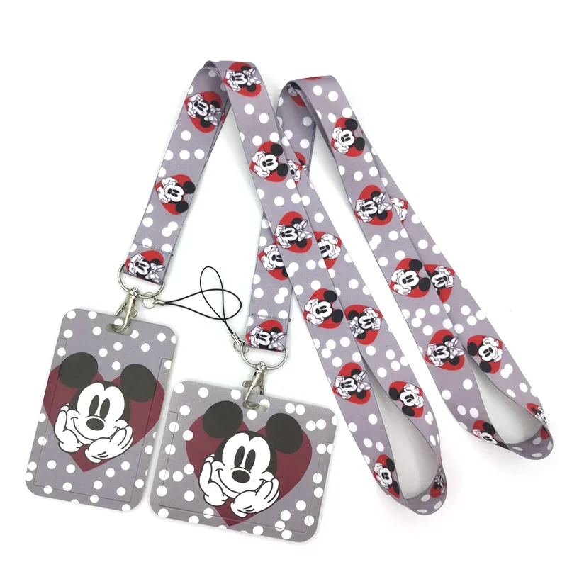 Брелок для ключей с Микки Маусом брелок автомобиля идентификационная карточка