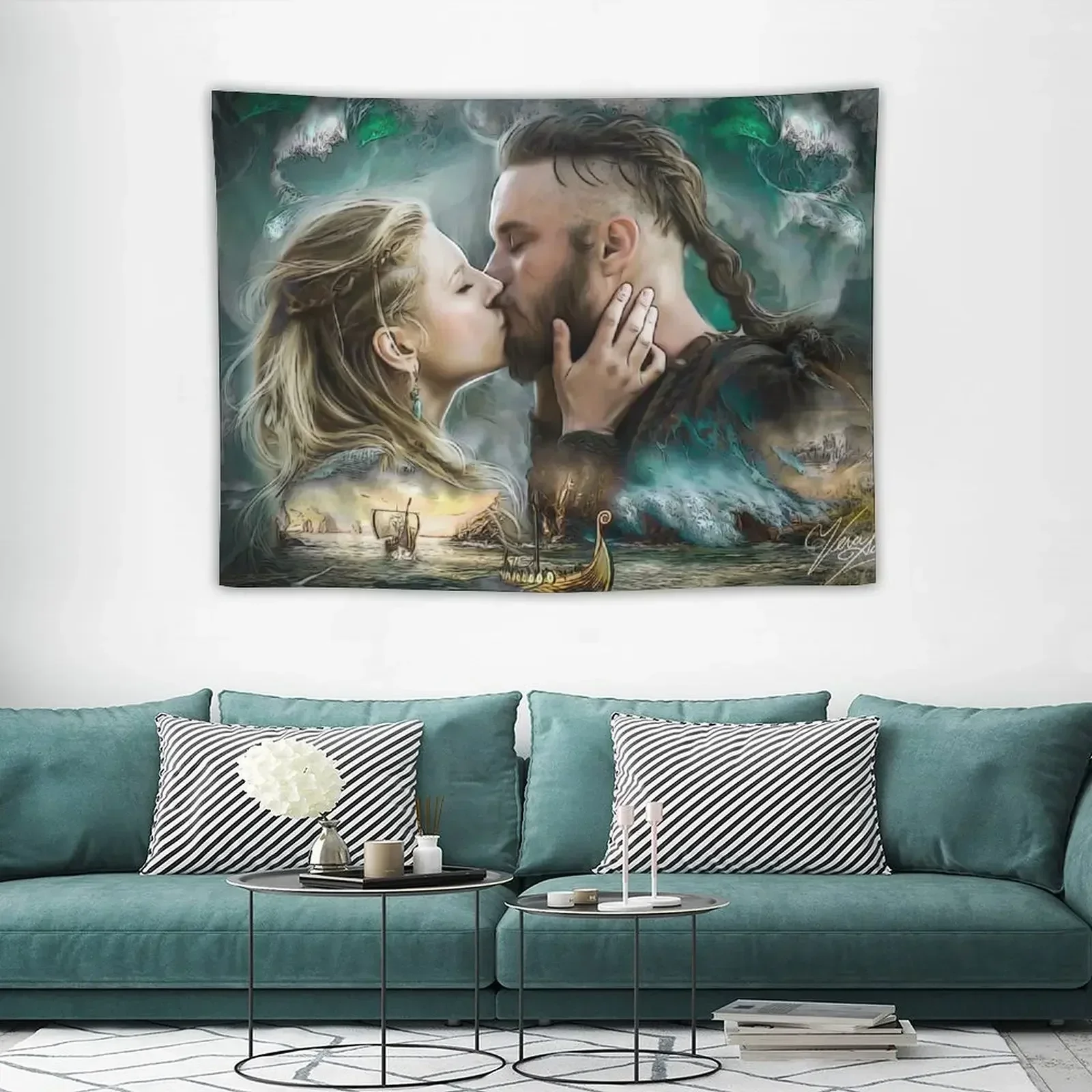 Гобелен Kingdom Of Odin VKS эстетическое украшение комнаты украшения для дома гобелен