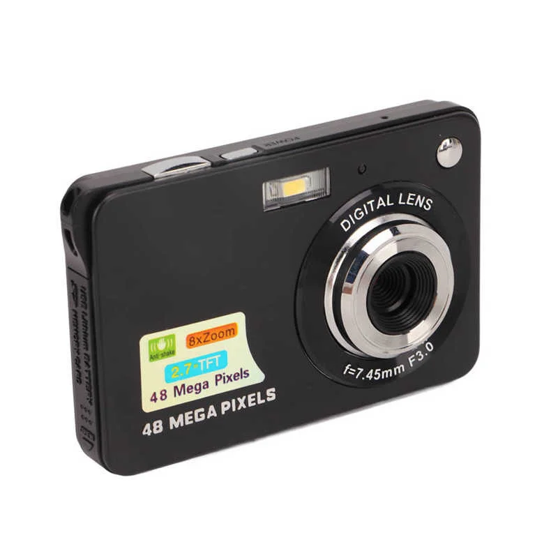 

Portable Digital Camera 48 Million Pixels Camera 8x Zoom 2.7-inch LCD Display 48MP Shockproof Mini Camera For Children's Camera