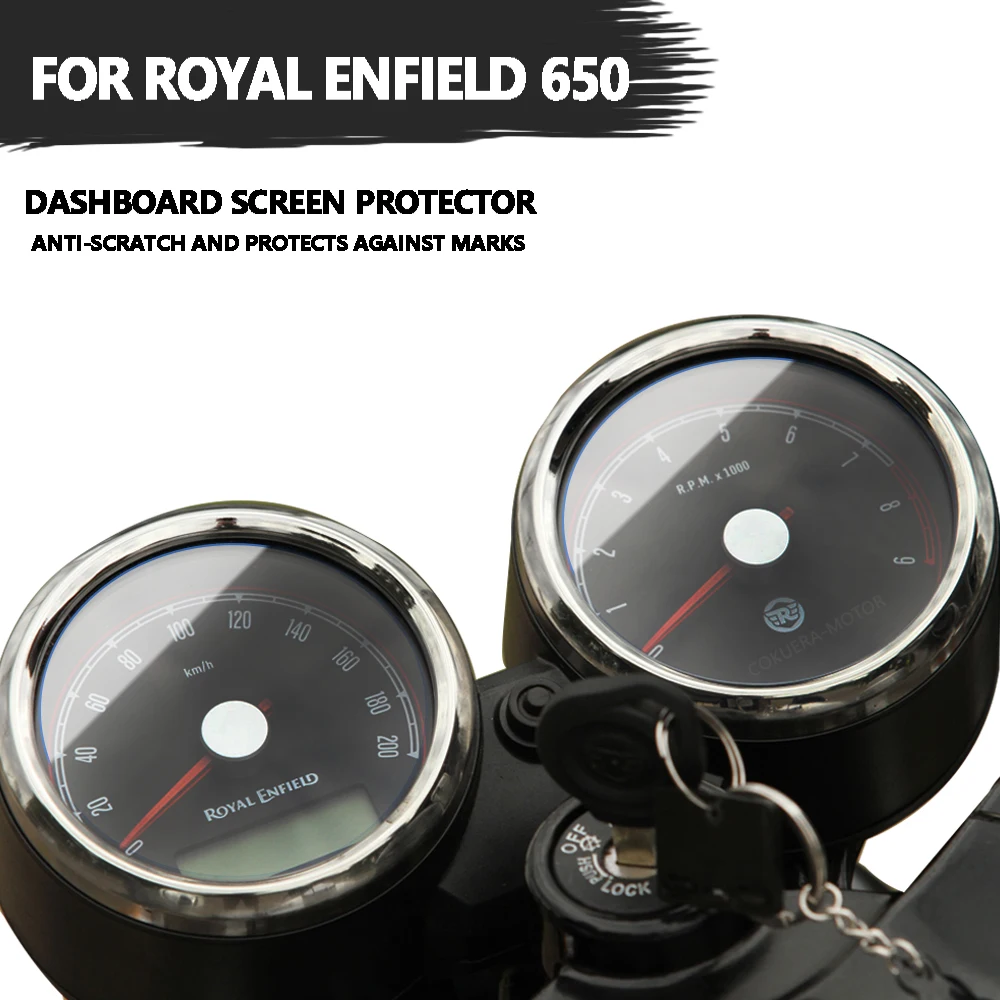 

Instrument Protector Film For Royal Enfield 650 Interceptor Continental GT 2018 Clear Anti-glare Cluster Screen Scratch TFT LCD