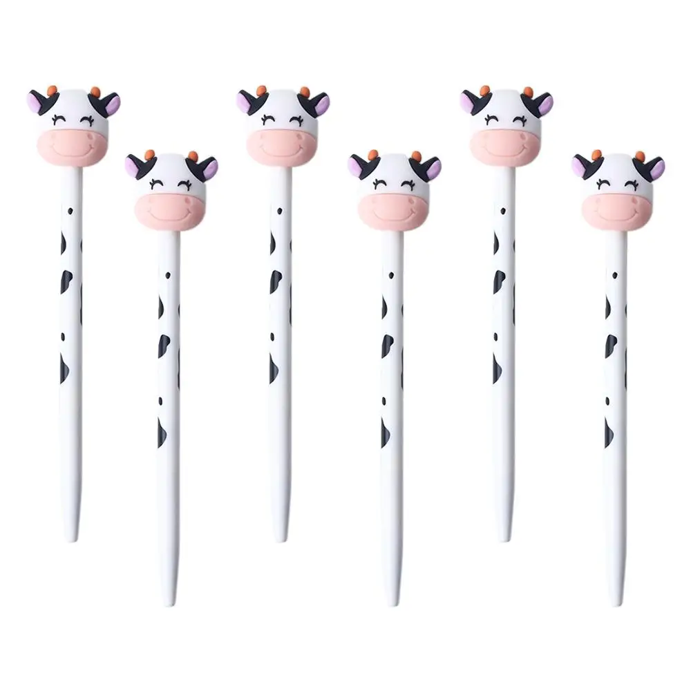 

Gift Milk Cow Shape Detachable Stationery 0.5mm Writing Pen Mechanical Gel Ink Pen Manual Pen Milk Cow Gel Pen