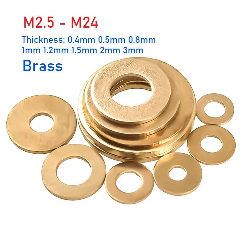

Латунные плоские шайбы M2.5-M24