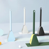 golf silicone toilet brush cleaner tpr bristles long handle cleaning brush quick drying wc accessories for bathroom storage