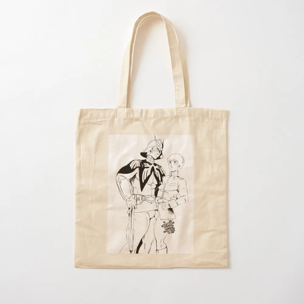 Мобильный костюм Charmuro Amuro Ray Char Aznable Gundam Yaoi Fujoshi Mecha Art Tote Bag