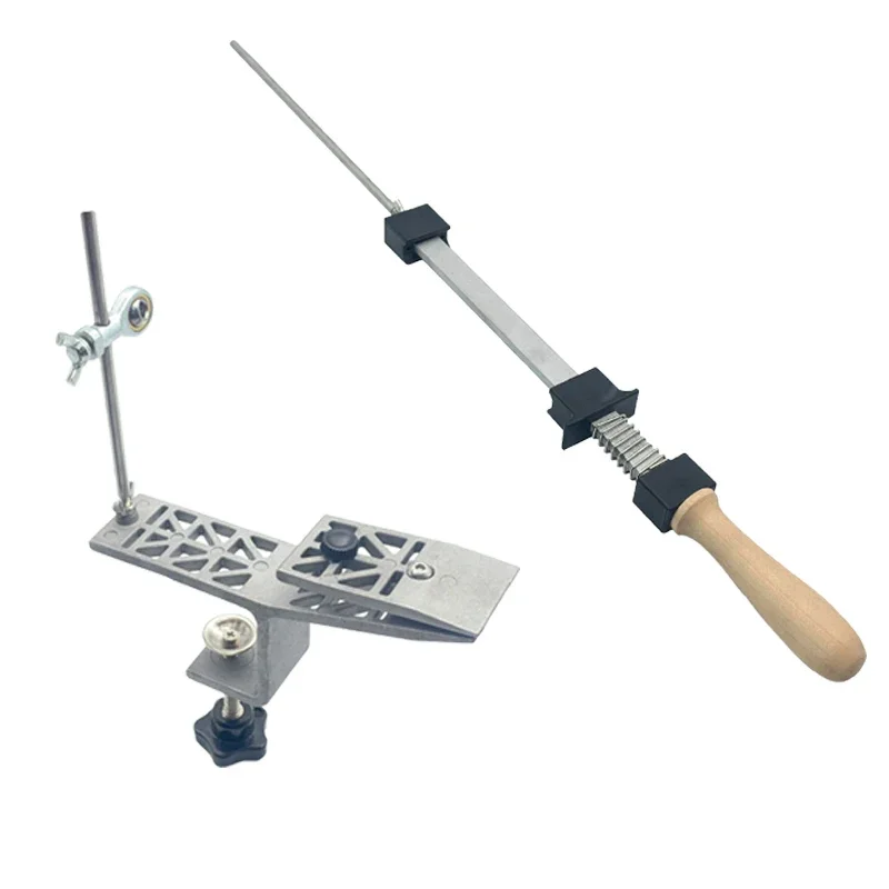 2024 Fixed Angle Knife Sharpener Kitchen Grinding System Diamond Grinder Whetstone Woodworking Sharpening Tool Oil Stone